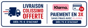 Livraison offerte à partir de 75€ et paiement en plusieurs fois sutr la boutique des pompiers