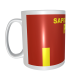 Mug grade pompier BSPP. Un accessoires pour tous les pompiers !