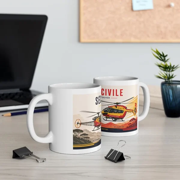 Mug des hélicoptères de la sécurité civile
