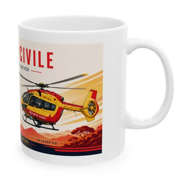 Mug des hélicoptères de la sécurité civile