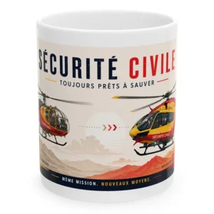 Mug des hélicoptères de la sécurité civile