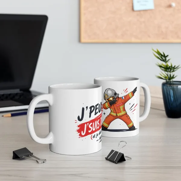 Mug de garde et je DAB. Une exclusivité pour notre boutique pompiers