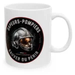 Mug mug sauver ou périr personnalisable en exclusivité sur la boutique des pompiers