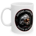 Mug mug sauver ou périr personnalisable en exclusivité sur la boutique des pompiers