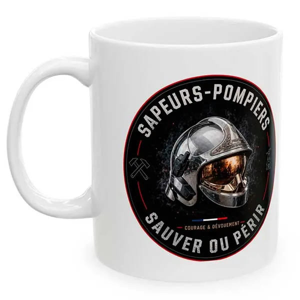 Mug-pompier-sauver-ou-perir-gauche_resultat Mug mug sauver ou périr personnalisable en exclusivité sur la boutique des pompiers