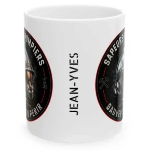 Mug mug sauver ou périr personnalisable en exclusivité sur la boutique des pompiers
