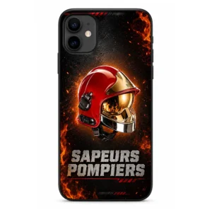 Coque téléphone Iphone et samsung sur le thème des pompiers