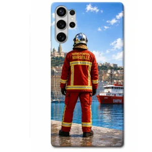 Coque téléphone Iphone et samsung avec marins pompiers de Marseille