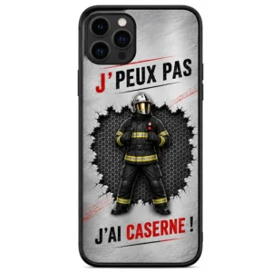 Coque téléphone Iphone et samsung sur le thème des pompiers de garde