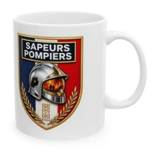 Mug écusson pompiers personnalisé
