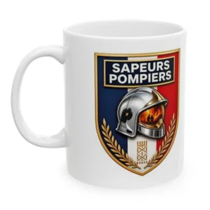 Mug écusson pompiers personnalisé