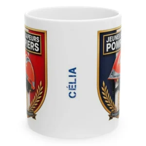 Mug écusson jeune sapeur pompier personnalisé - mug JSP