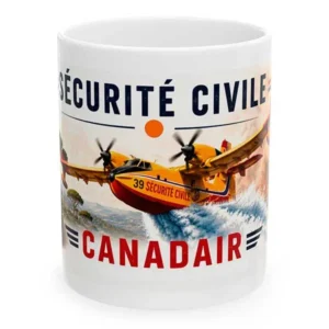 Mug Sécurité Civile Canadair en exclusivité pour la boutique des pompiers