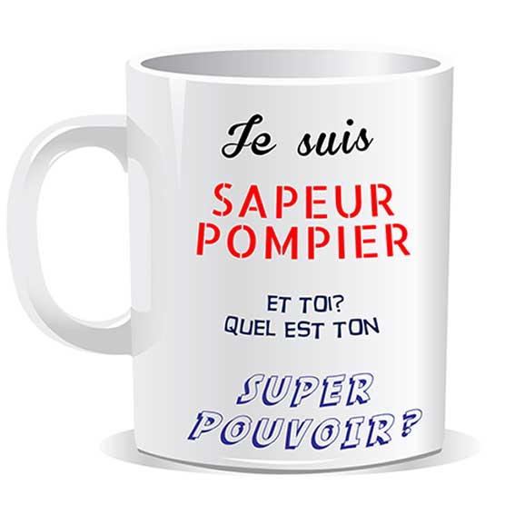 Mug Born To Be Pompier - Par Métiers/Pompiers - Mug-Cadeau