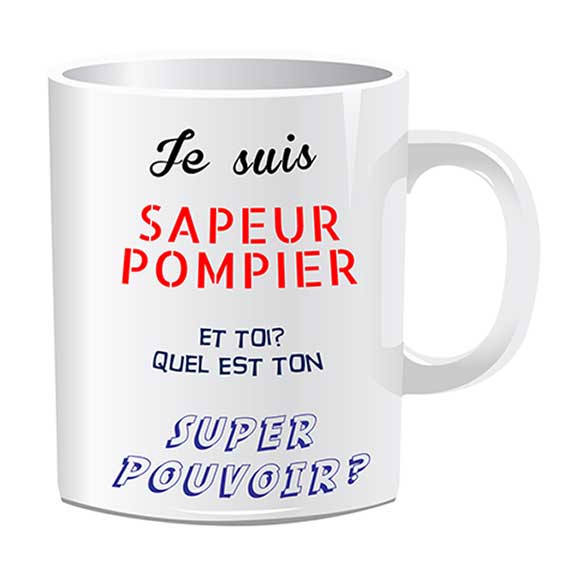 Mug Cet Homme Est Un Super Pompier - Par Métiers/Autres - Mug-Cadeau