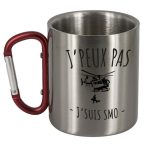 Mug Pompier Inox "J'peux pas - J'suis SMO"