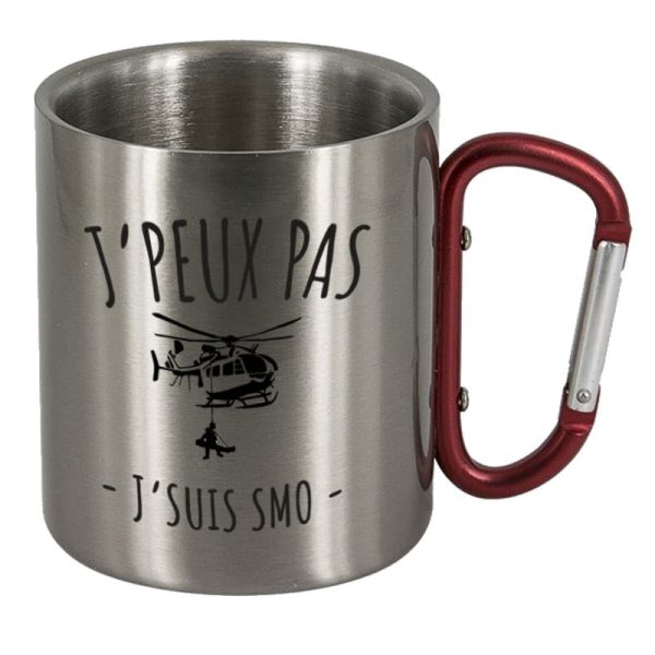 Mug Pompier Inox "J'peux pas - J'suis SMO" – Image 2