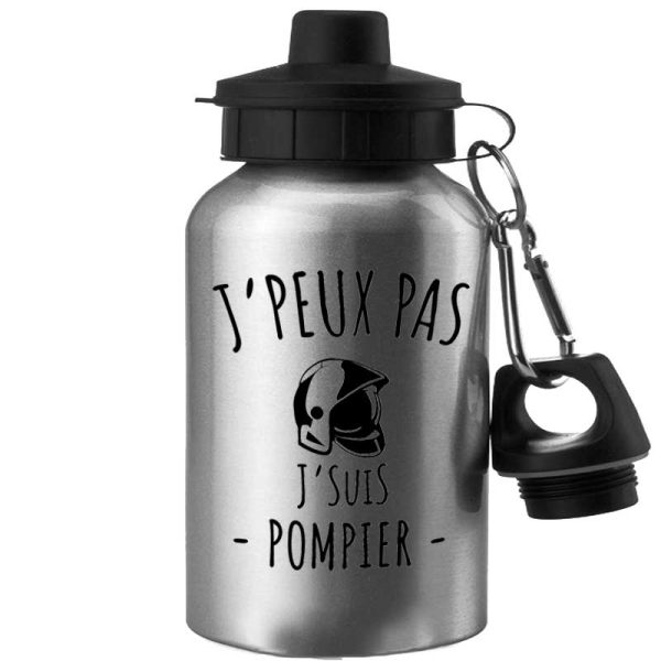 Gourde Pompiers Casque F1 - J'peux pas, J'suis pompier ! – Image 3