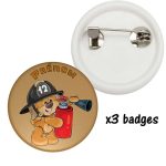 Badge pompier personnalisé