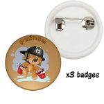 Badge pompier personnalisé