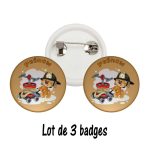 Badge pompier personnalisé