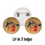 Badge pompier personnalisé