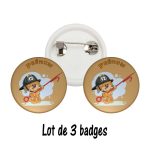 Badge pompier personnalisé