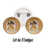 Badge pompier personnalisé