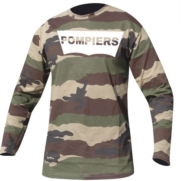 T-shirt Pompier Camouflage- La Boutique Des Pompiers