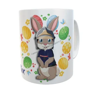 Mug pompiers pour Pâques avec mascoote Pompélo