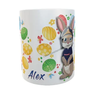 Mug pompiers pour Pâques avec mascoote Pompélo
