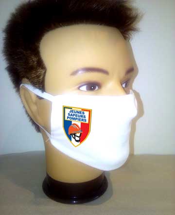 Masque pompier personnalisable et lavable