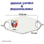 Masque pompier personnalisable et lavable