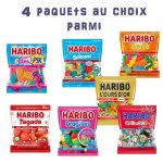 Boite camion de pompier et bonbons Haribo