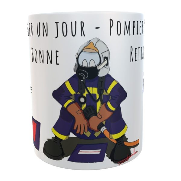 Mug pompier retraite by Drakkar