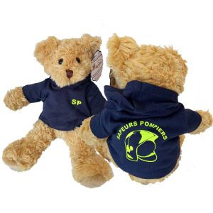 OURSON SUPER POMPIER PELUCHE ENFANT