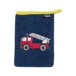 coffret cadeau pompier avec serviette cape pompier et gant de toilette pompiers