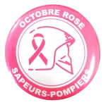 Badge Octobre Rose Pompiers