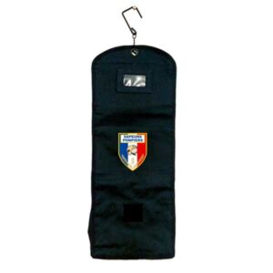 Trousse de toilette pompiers avec écusson des soldats du feu. Personnalisation offerte