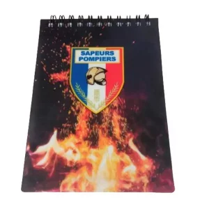 Carnet écusson pompiers