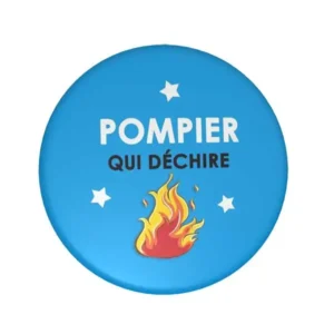 badge flamme pompiers