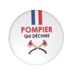 badge haches pompiers
