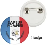 Badge pompier qui déchire