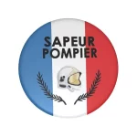 Badge pompier qui déchire