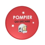Badge rouge pompiers