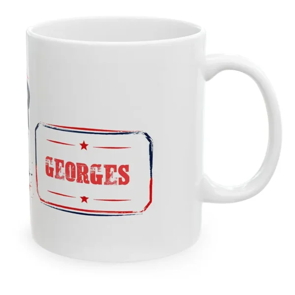 mug pompier qui déchire personnalisé