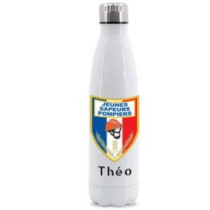 Gourde bouteille isotherme écusson JSP personnalisable