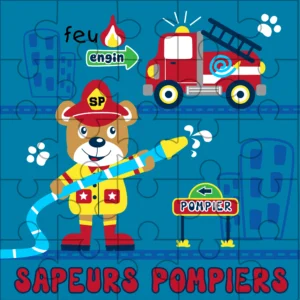 Puzzle pompiers Léo