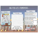 Set de table pompiers