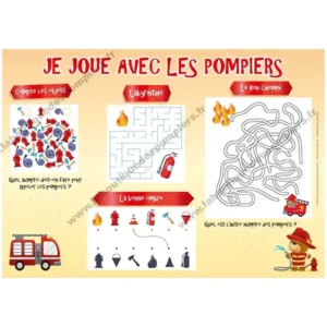 Set de table pompiers